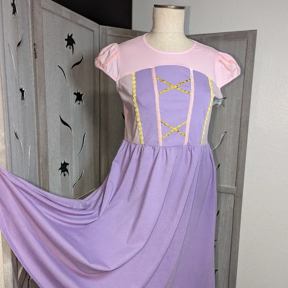 New Women Adult vacation Summer dress size XS - XXL princess Rapunzel - Picture 6 of 13